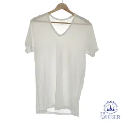 ☆美品☆ UNIQLO ユニクロ Tシャツ トップス 半袖 Vネック 無地 シンプル ヒートテック レディース ホワイト M 901-7273 送料無料 古着