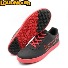 Loudmouth ラウドマウス LM-GS0005 スパイクレス ゴルフシューズ　Black×Red（948）ブラック×レッド 無地/ビッグロゴ 【メンズ/レディース】のサムネイル