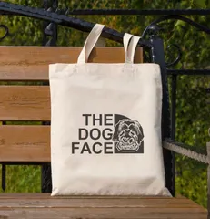 【 The Dog Face Canvas tote bag / ドッグフェイス キャンバストートバッグ 】『 Shih Tzu / シーズー 』-92 うちの子グッズ ペットグッズ 犬用品 わんちゃんグッズ ギフト