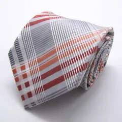 ピエールカルダン ブランド ネクタイ チェック柄 格子柄 シルク 日本製 PO メンズ グレー Pierre Cardin 【中古】