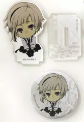 【中古】グッズセット [単品] 中島敦 アニメ描き下ろしミニキャライラスト使用アクリルスタンド＆缶バッジセット 「Blu-ray/DVD 文豪ストレイドッグス 第18巻 アニメイト限定セット」 同梱特典