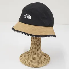 THE NORTH FACE バケットハット USED美品 ザノースフェイス NF0A7WHA L-XLサイズ ブラック ロゴ ユニセックス X6723