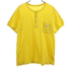 mikihouse ミキハウス 日本製 半袖 ヘンリーネック Tシャツ イエロー メンズ 古着