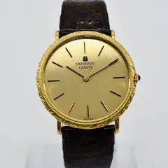 O*n様 稼動 新品電池UNIVERSAL GENEVE 555.201 18K 稼動 新品電池 稀少UNIVERSAL GENEVE 555.201 18K - メルカリ