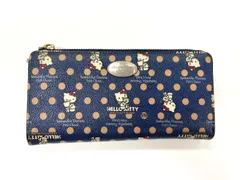 Samantha Thavasa Petit Choice サマンサタバサ プチチョイス ハローキティ L字ファスナー 長財布 ネイビー