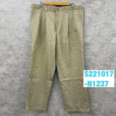 DOCKERS チノパンツ ベージュ ジップフライ ツータック W38L30 実寸W38in 40443-8176 ドッカーズ 古着 S221017-N1237