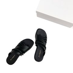 Mame Kurogouchi マメクロゴウチ Plait Detailed Leather Sandals