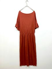 allureville アルアバイル 201710-14-200-43-020 定価25300円 テンセルテンジク ワンピース size2/オレンジ  ■◆レディース