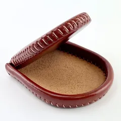 本革コインケース 小銭入れ 完全手作り 手縫い仕上げ コンパクト ブラウン