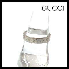 Y【GUCCI】アイコン GG スリム リング 750/K18 総重量約4g  #15 約14号 指輪 グッチ (55677NY2)