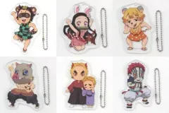 【中古】雑貨 全6種セット 「劇場版 鬼滅の刃 無限列車編 みにきゃらランダムアクリルチャーム 第二弾」 劇場グッズ