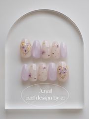 Heart Bouquet - Violet Mist