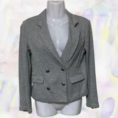 Spick and Span　スピック アンド スパン　テーラードジャケット　グレー　レディース　ポケット　長袖　ダブルブレスト