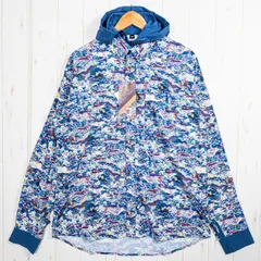 【Men's L ブルー系】 Jolly Gear（ジョリーギア） トリプルクラウン ボタンダウン ロングスリーブ TRIPLE CROWN BUTTON DOWN LONG SLEEVE Blue Garden ポリエステル ウェア トッ