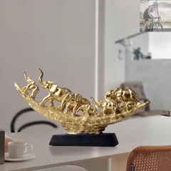 象牙風　置物　骨董品　インテリア　オブジェ ▽O 骨董 ｜樹脂製 象牙風 オブジェ 飾物｜斎谷 ？斉谷 ｜ 一本