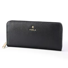 新品 フルラ 長財布 レディース CAMELIA カメリア ラウンドファスナー ジップアラウンド ネロ WP00313 ARE000 O6000