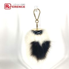 LOUIS VUITTON ルイヴィトン キーホルダー バッグチャーム・ファジーV M67369  ファー ホワイト
