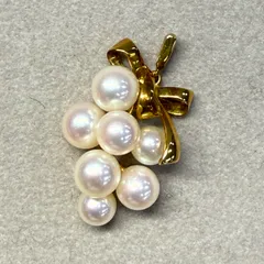 k18バロックパール　ぶどう　房状　ネックレストップ Memory Drop パール型 ネックレス トップ K18 – Solid Love k18