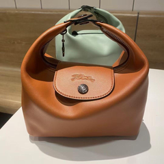 Longchamp ミニ ハンドバッグ2WAY ショルダーバッグ #カラメル