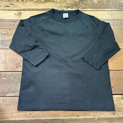 ★MADE IN USA★CHAMPION / チャンピオン★T1011 ヘヴィーウェイト ラグランクルーネックTEE Tシャツ ブラック Mサイズ USED
