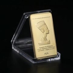古代エジプト ファラオ ゴールドバー 金塊 レプリカ クレオパトラ7世 ピラミッド 神話 王 コレクション インテリア ヒエログリフ コイン