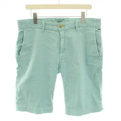 トミー TOMMY ジーンズ JEANS ショートパンツ ジップフライ ロゴ刺繍 34 M 水色 ライトブルー /YT