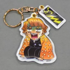 【中古】キーホルダー・マスコット(キャラクター) 我妻善逸 リフレクトキーホルダー 「鬼滅の刃 ジャンプショップフェア」