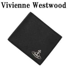 ヴィヴィアン ウエストウッド Vivienne Westwood 51120008U S000B N401 二つ折り 財布 ウォレット SAFFIANO MAN BILLFOLD メンズ ブラック