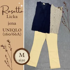 THE夏 キレイめカジュアル♪ レディース 夏 トップス ノースリーブ 半袖 七分丈パンツ M 3点 まとめ売り コーデ売り