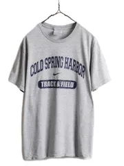 【お得なクーポン配布中!】 00s ナイキ センター スウッシュ 3段 両面 プリント Tシャツ S 程 灰