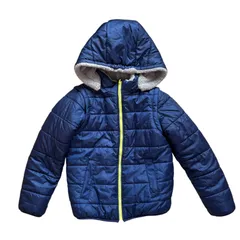 Z1533 UNITED ARROWS green label relaxing ユナイテッドアローズ キッズ リバーシブル中綿ジャケット ベスト ネイビー グレー フリースボア フード付き キッズ 145cm