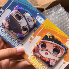 【NARUTO】うちはオビト＆はたけカカシ「ドアップ」同人バッジ2個セット