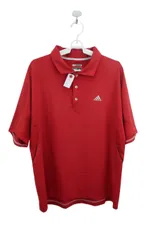 adidas(アディダス) ポロシャツ 赤 メンズ O/XG ゴルフ用品 2506-0506 中古