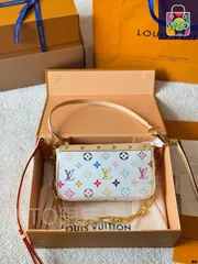 【今日特価】LV ルイ・ヴィトン 村上隆 コラボレーション マージャンバッグ 2025 早春シーズン ピローバッグ-WTO輸入2