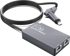 第2世代Starlinkイーサネット有線接続アダプター【デュアルRJ45ポート】 スターリンクGen 2長方形標準ムーブ用 スターリンク wifi Starlink Ethernet Adapter for Wired External Network