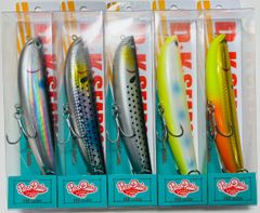 【新品未使用 】ポジドライブガレージ　ＤＫ　シードッグ　１６０　５色セット①　ペンシルベイト　コノシロパターン　トップウォーター　レッド中村　シーバス　ビッグベイト　（０８）