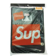Supreme シュプリーム Hanes Tagless Tees 3pack ヘインズ Tシャツ 3枚パック ブラック系 M【新古品】【未使用】【中古】