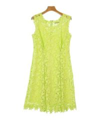 VALENTINO（ヴァレンティノ）総レース 長袖ロンパース ライムイエロー