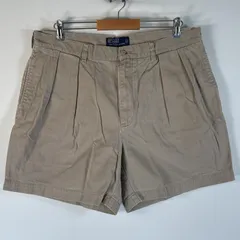 古着 90's/90年代 ポロバイラルフローレン Polo by Ralph Lauren ショートパンツ 半ズボン ポロチノ 短パン w38  ベージュ系 メンズ