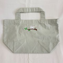 シマエナガ　トートバック　グレー
