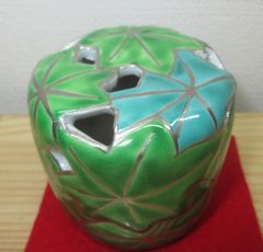 Amazon｜【逢絢亭】茶道具 水指 京焼 三島模様 中村与平 紙箱