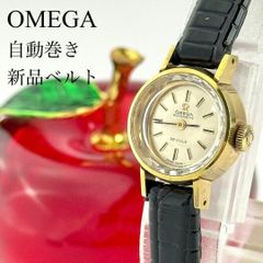 100 稼動 OMEGA 時計 手巻き カットガラス ヴィンテージ ゴールド