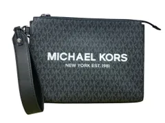 MICHAEL KORS (マイケルコース) COORER ポーチ クラッチバッグ MKシグネチャー DB-4203 ブラック レディース/025