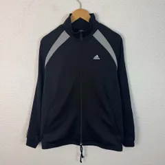 adidas アディダス トラックジャケット 切り替え パフォーマンスロゴ ブラック Sサイズ メンズ 古着 スポーツMIX ストリート　テック系