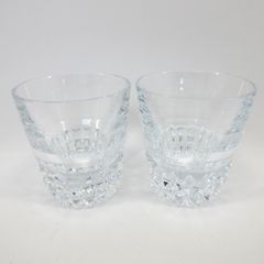 Baccarat バカラ ルクソール ロックグラス オールドファッション 2客 グラス【中古】【送料無料】
