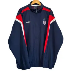 UMBRO イングランド代表 ナイロンジャケット XXL ENGLAND  アンブロ トラックジャケット  紺×赤×白 古着