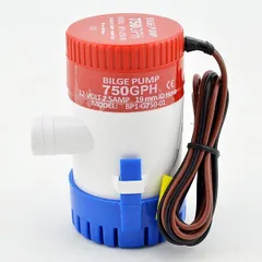 ハイパワー ビルジポンプ 12V/24V 小型 水中 ポンプ 750GPH/1100GPH 船舶 ヨット ボート