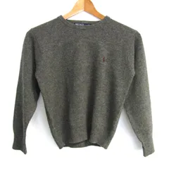 ポロバイラルフローレン セーター トップス 長袖 ニット ラムウール キッズ 男の子用 130サイズ グレー Polo by Ralph Lauren 【中古】