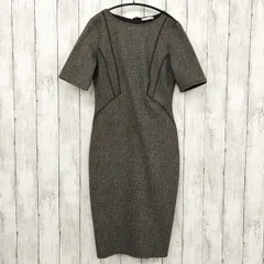 【 ZARA 】ザラ ストレッチ 切り替えワンピース シック ブラウン系