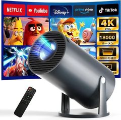 新品　プロジェクター Android TV12.0搭載・4K対応 自動台形補正